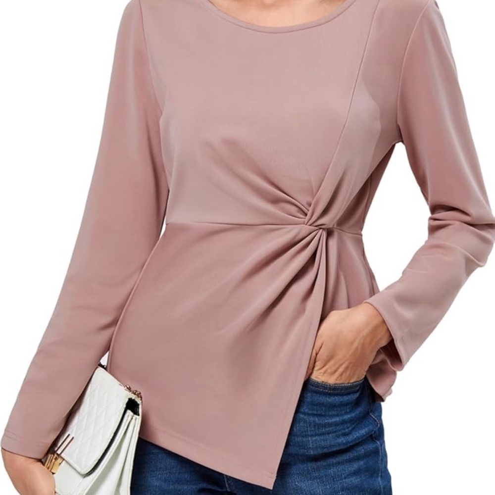 ANN TAYLOR  size M Elegant Mauve Long Sleeve Women's Top
